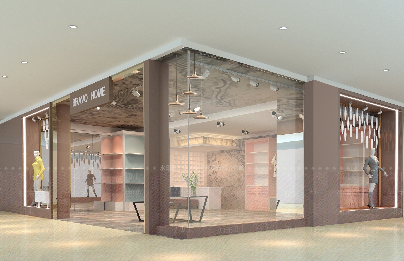 现代服装店3D模型下载【ID:1167390219】