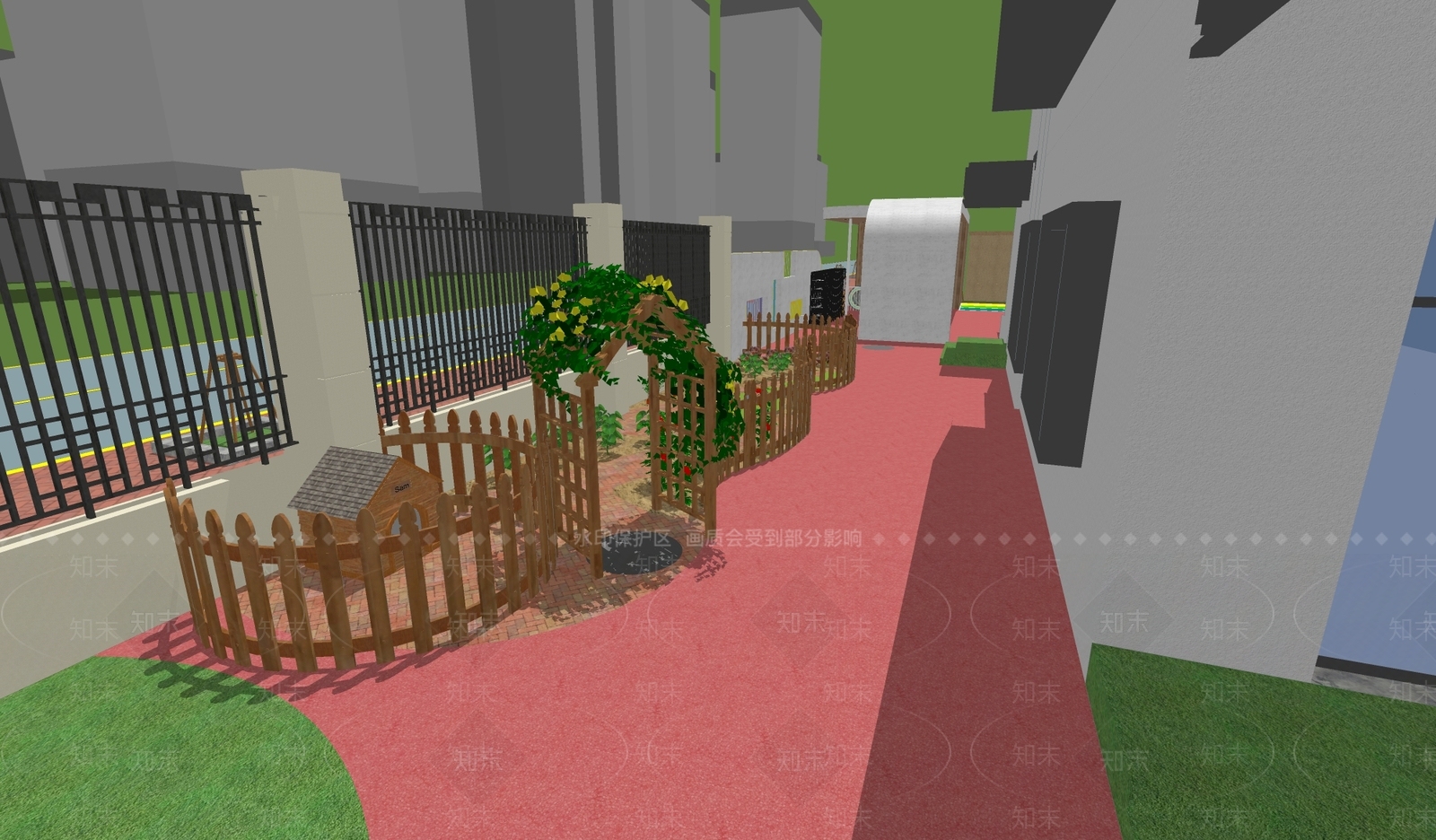 现代幼儿园SU模型下载【ID:1167405446】