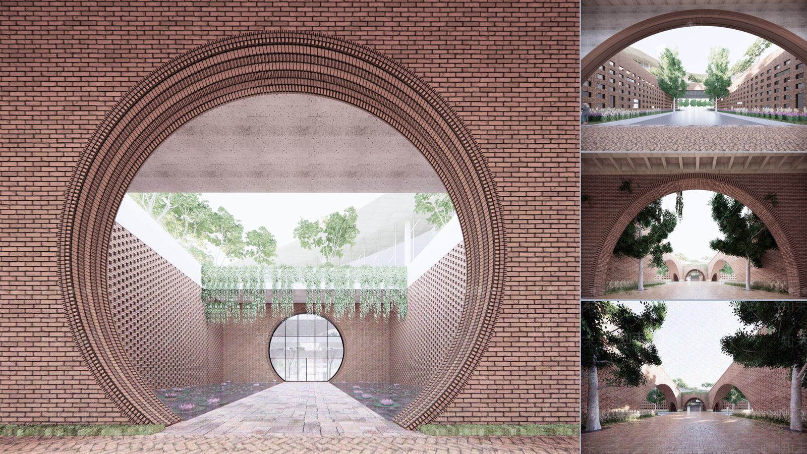 现代中式学校建筑SU模型下载【ID:1167406662】