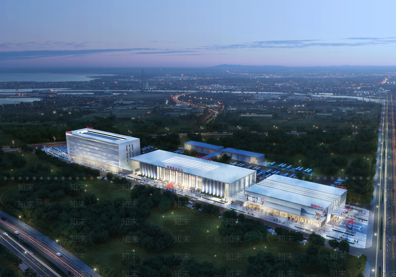 现代汽车站SU模型下载【ID:1167887016】