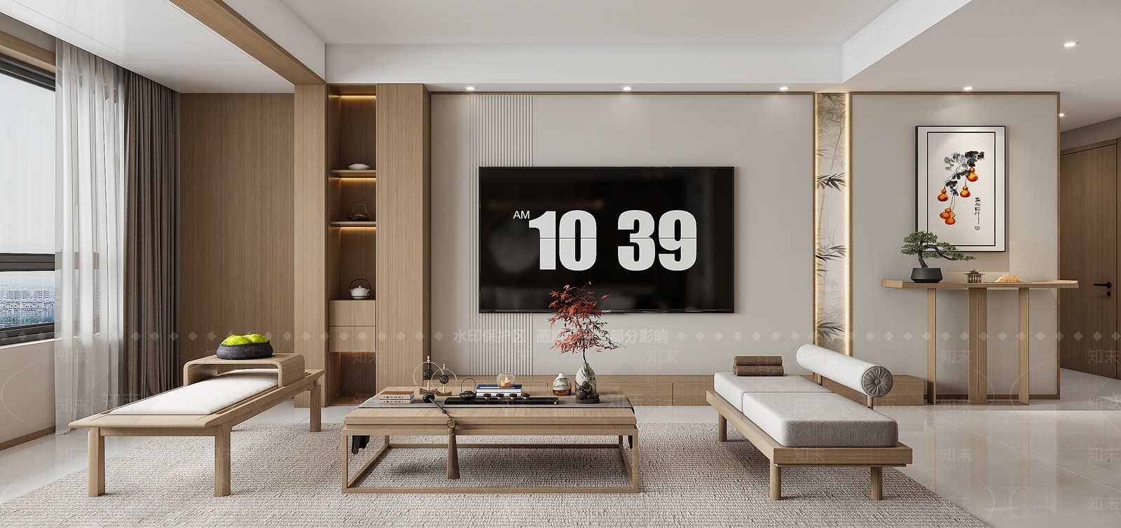 新中式家居餐厅3D模型下载【ID:1214676801】