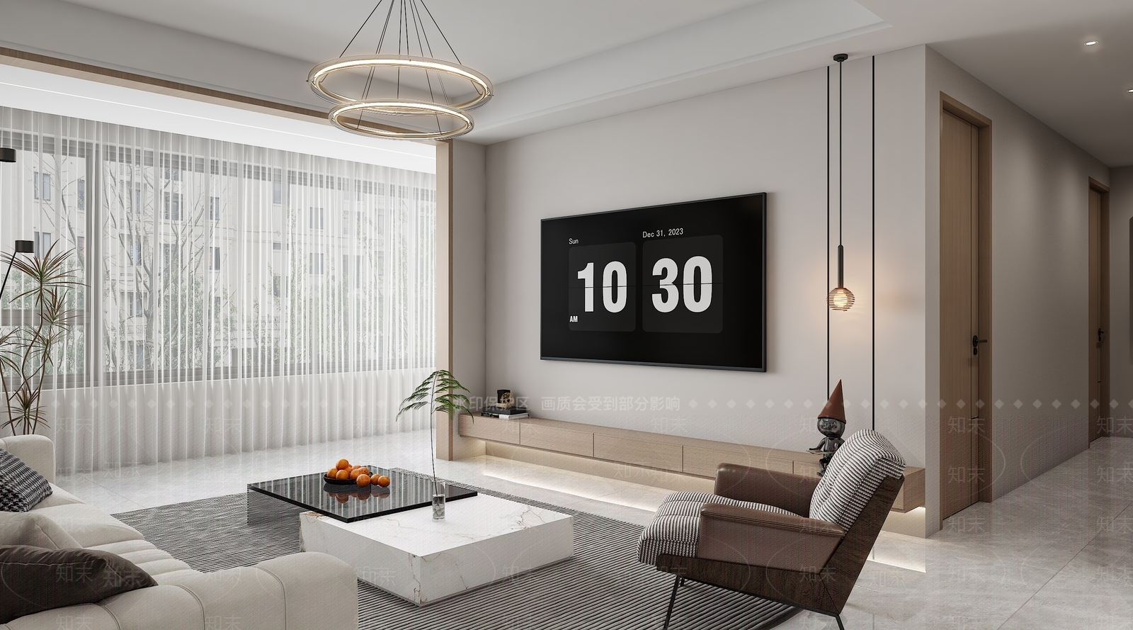 现代客餐厅3D模型下载【ID:1214676887】