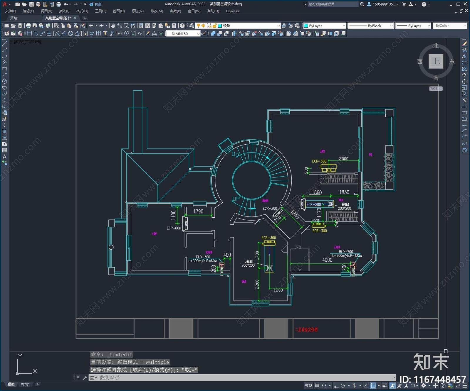 暖通图cad施工图下载【ID:1167448457】