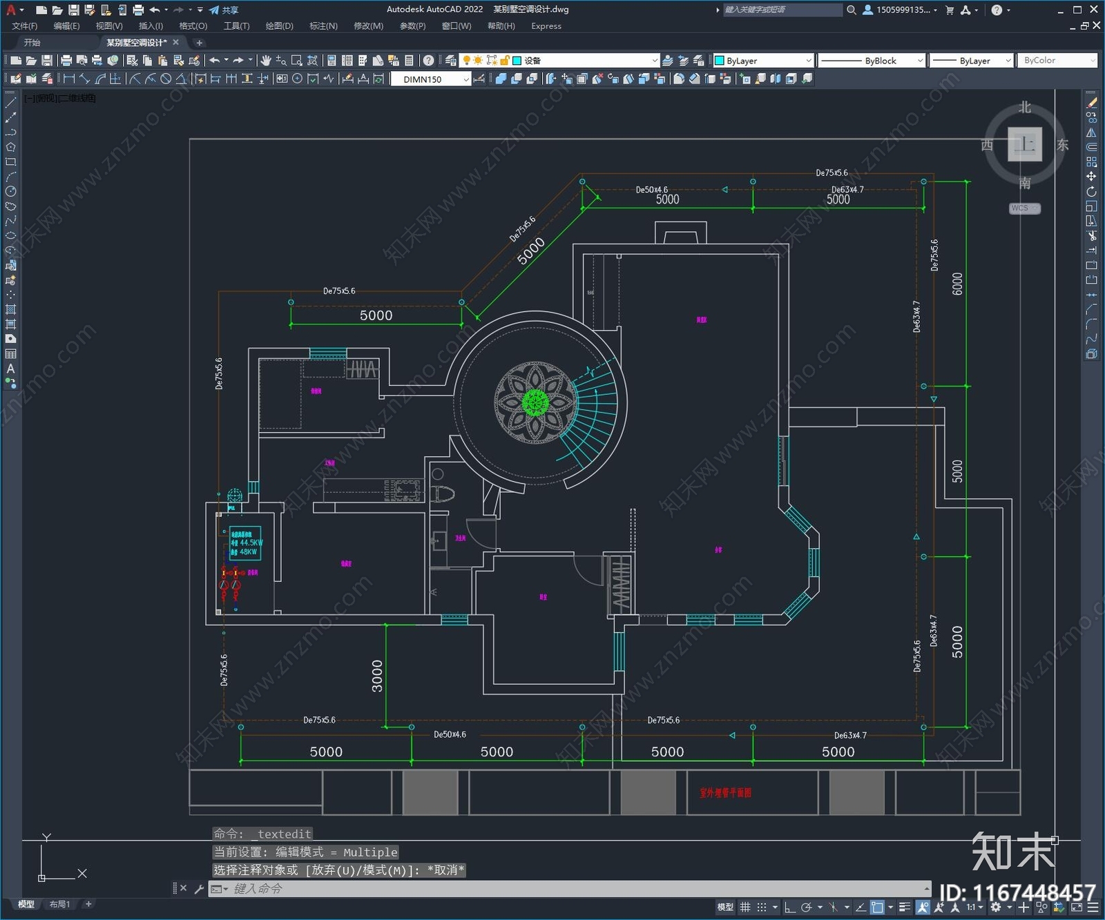 暖通图cad施工图下载【ID:1167448457】