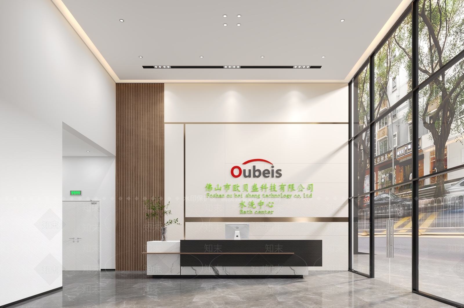 现代办公大厅3D模型下载【ID:1167454703】