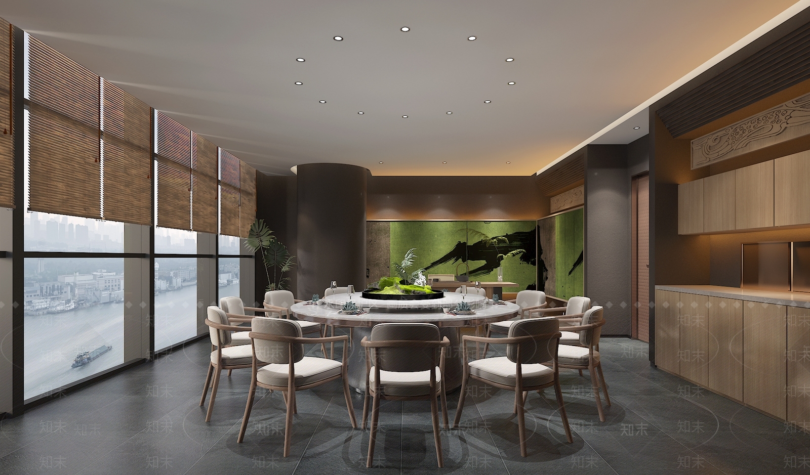 新中式包厢3D模型下载【ID:1167465564】
