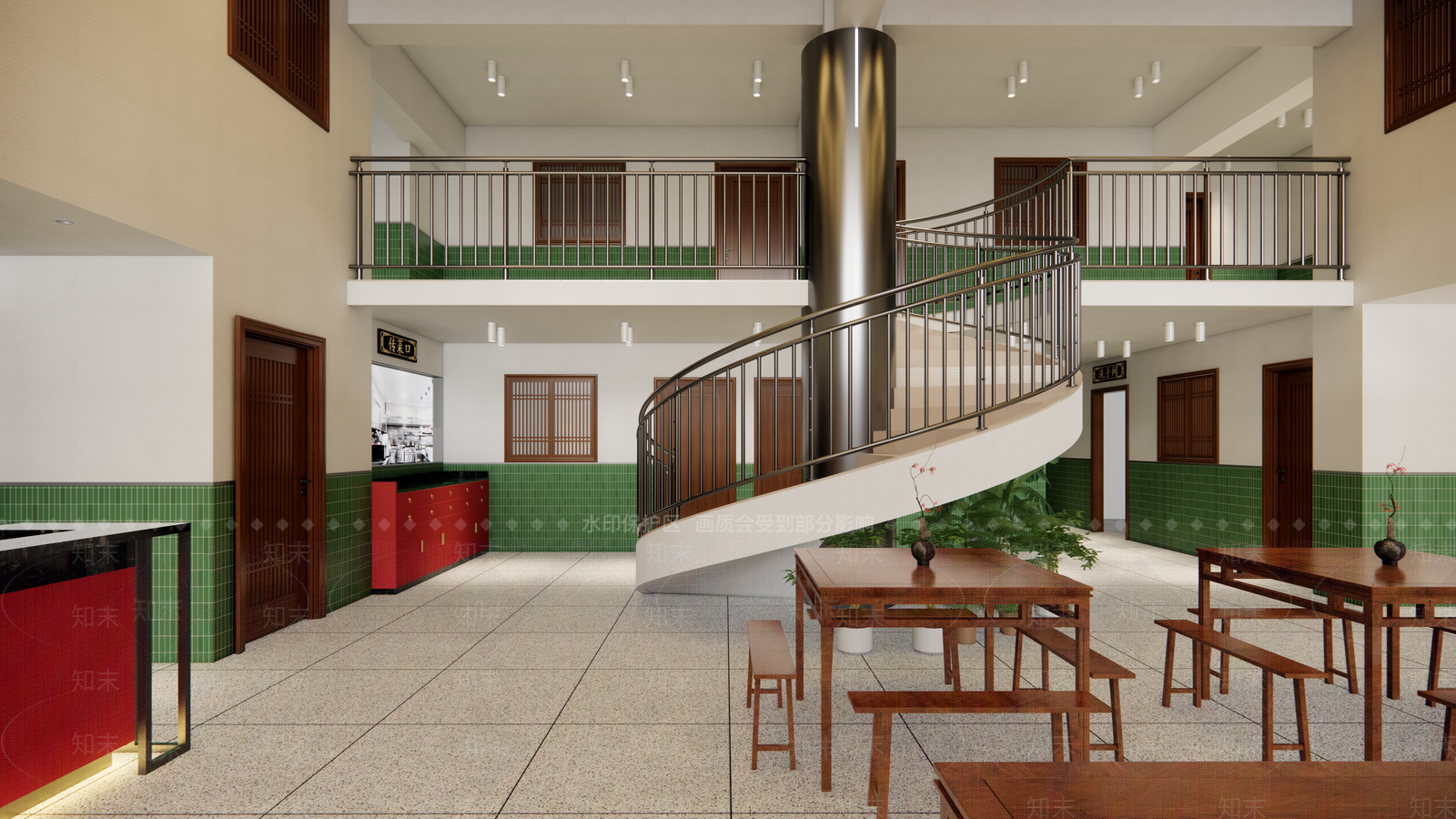 现代中餐厅SU模型下载【ID:1167482655】