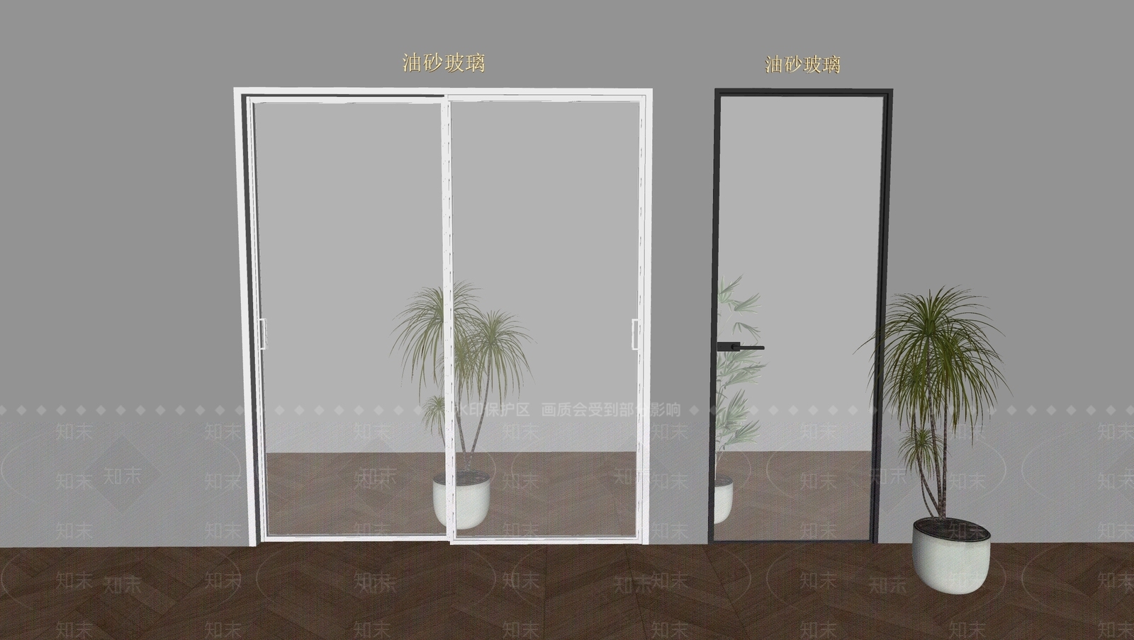 法式推拉门SU模型下载【ID:1167493556】
