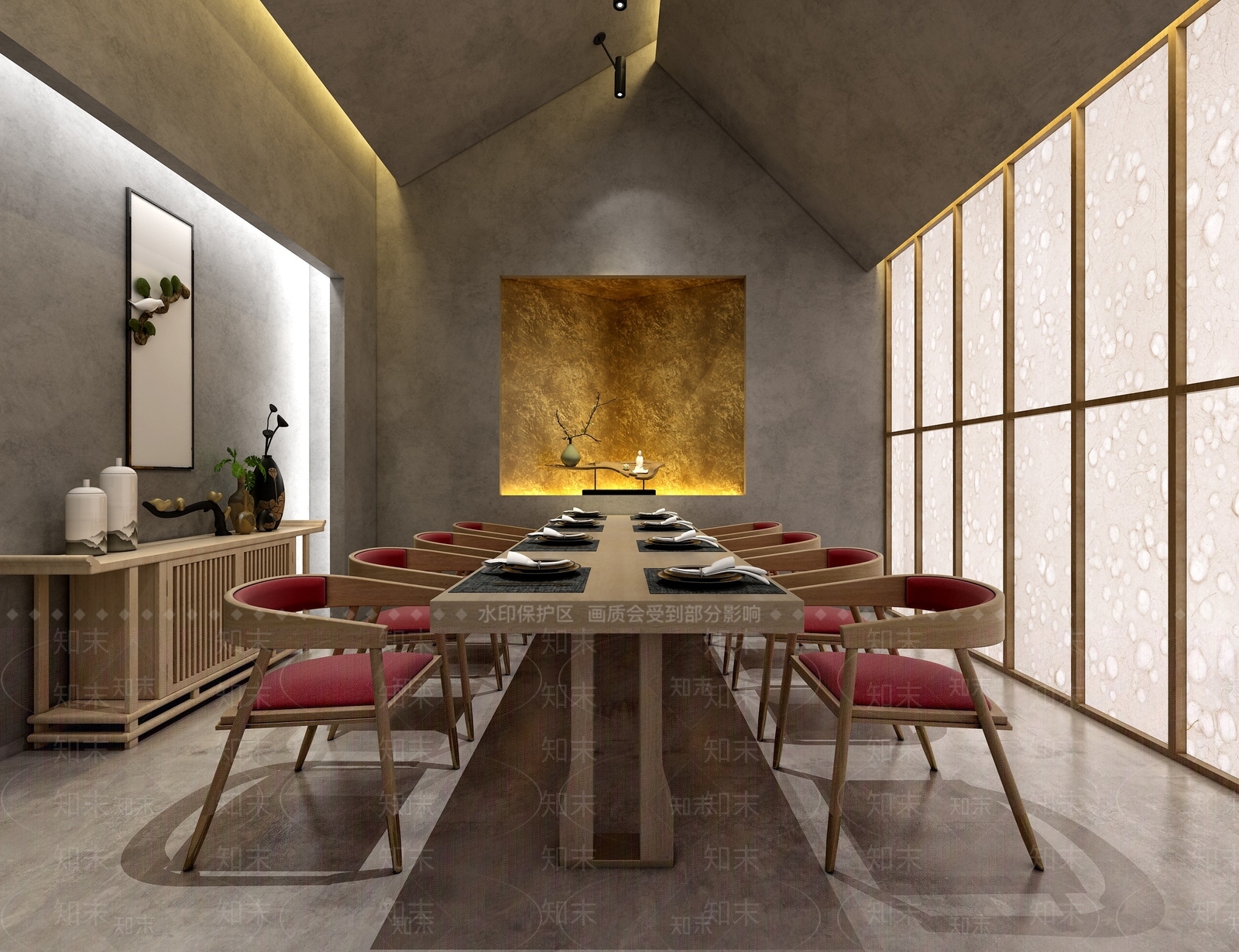 新中式包厢3D模型下载【ID:1167494446】