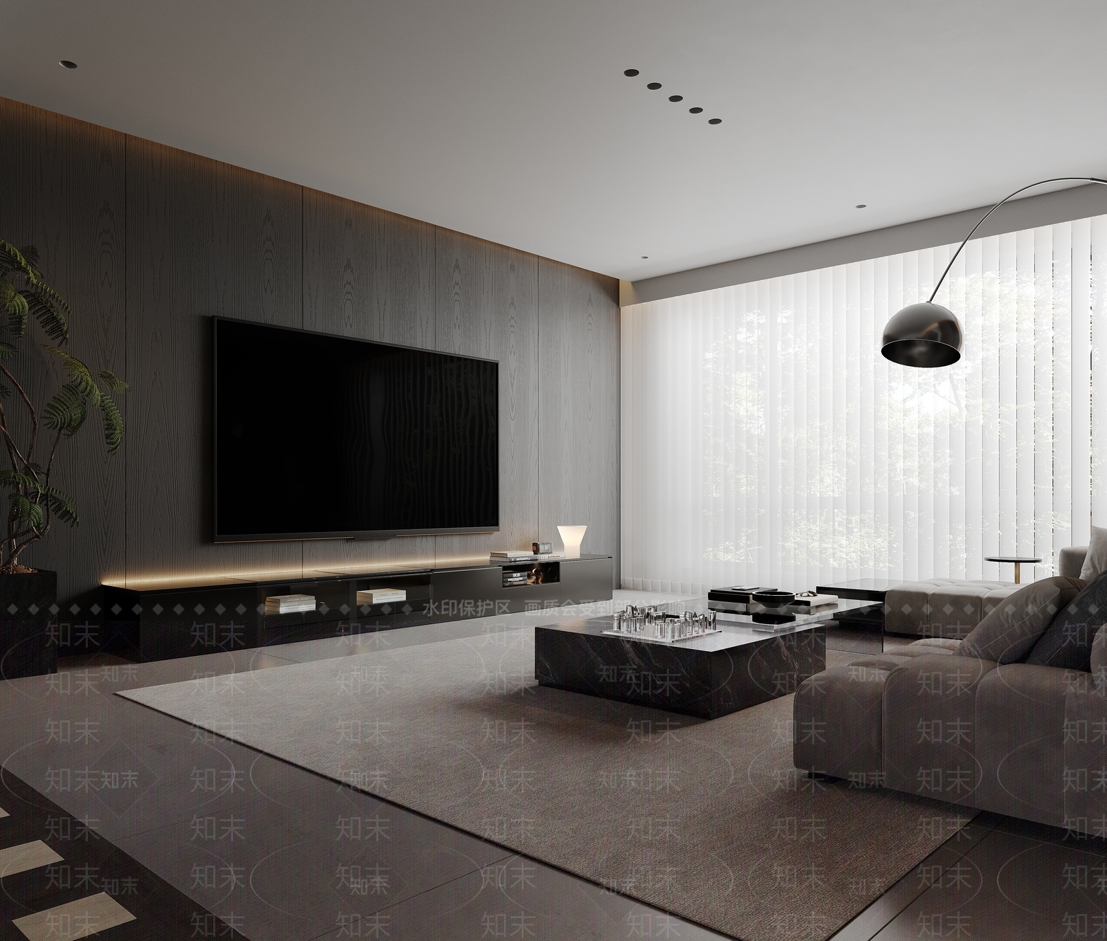 现代书房3D模型下载【ID:1214677528】