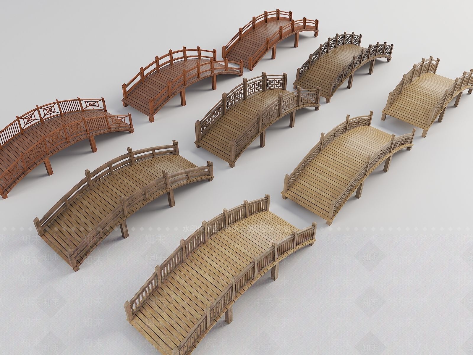 现代新中式桥3D模型下载【ID:1167501775】
