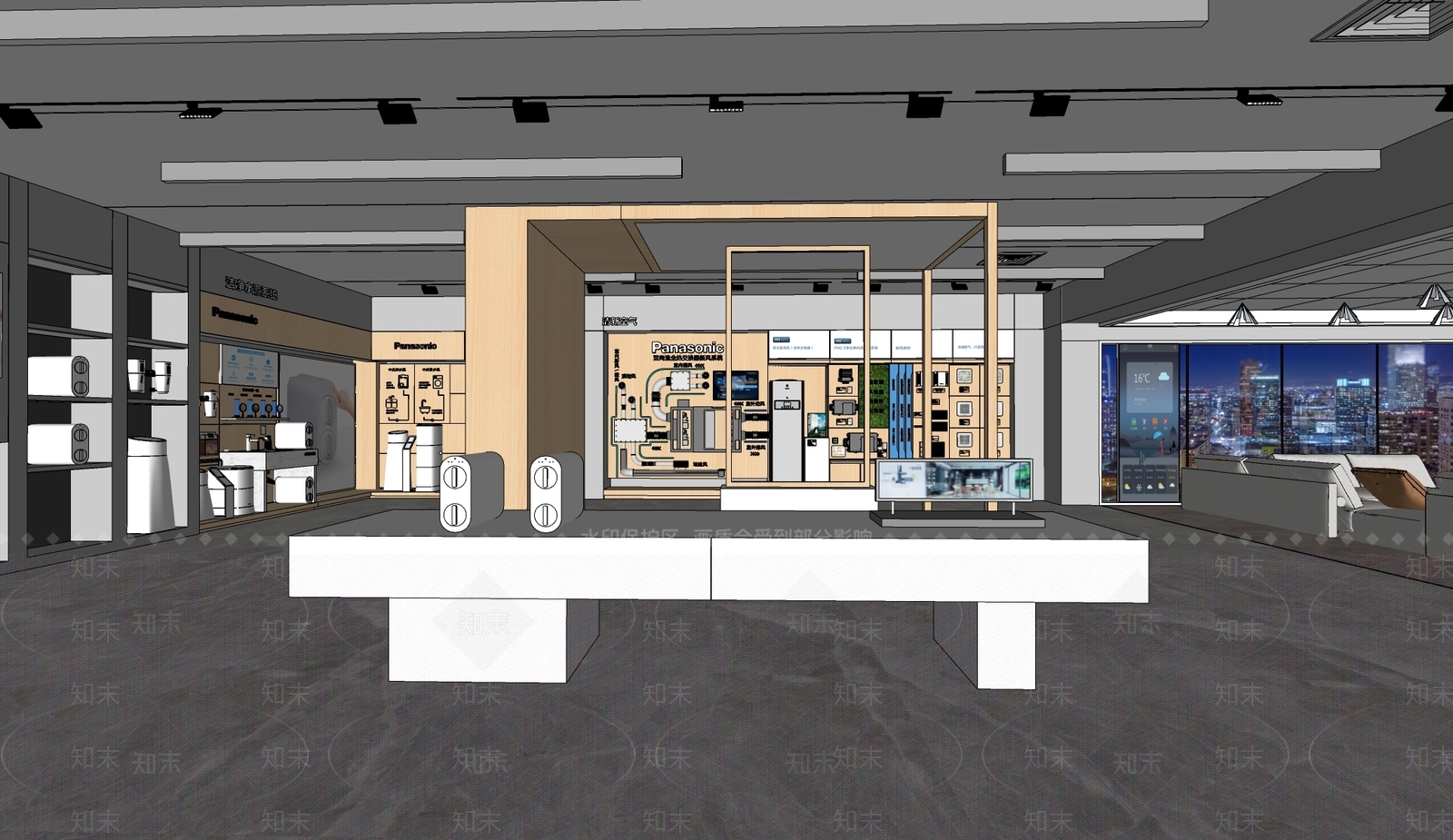 商业展厅SU模型下载【ID:1167511294】