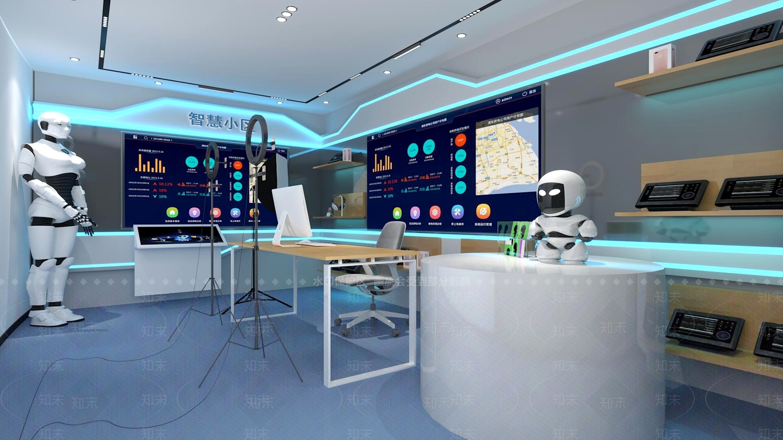 现代直播间3D模型下载【ID:1167512672】