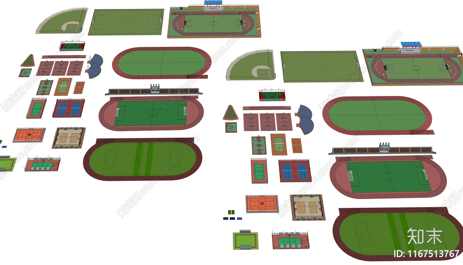 现代足球场SU模型下载【ID:1167513767】