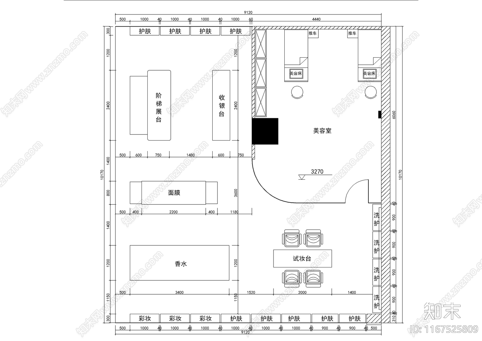 现代其他商业空间cad施工图下载【ID:1167525809】