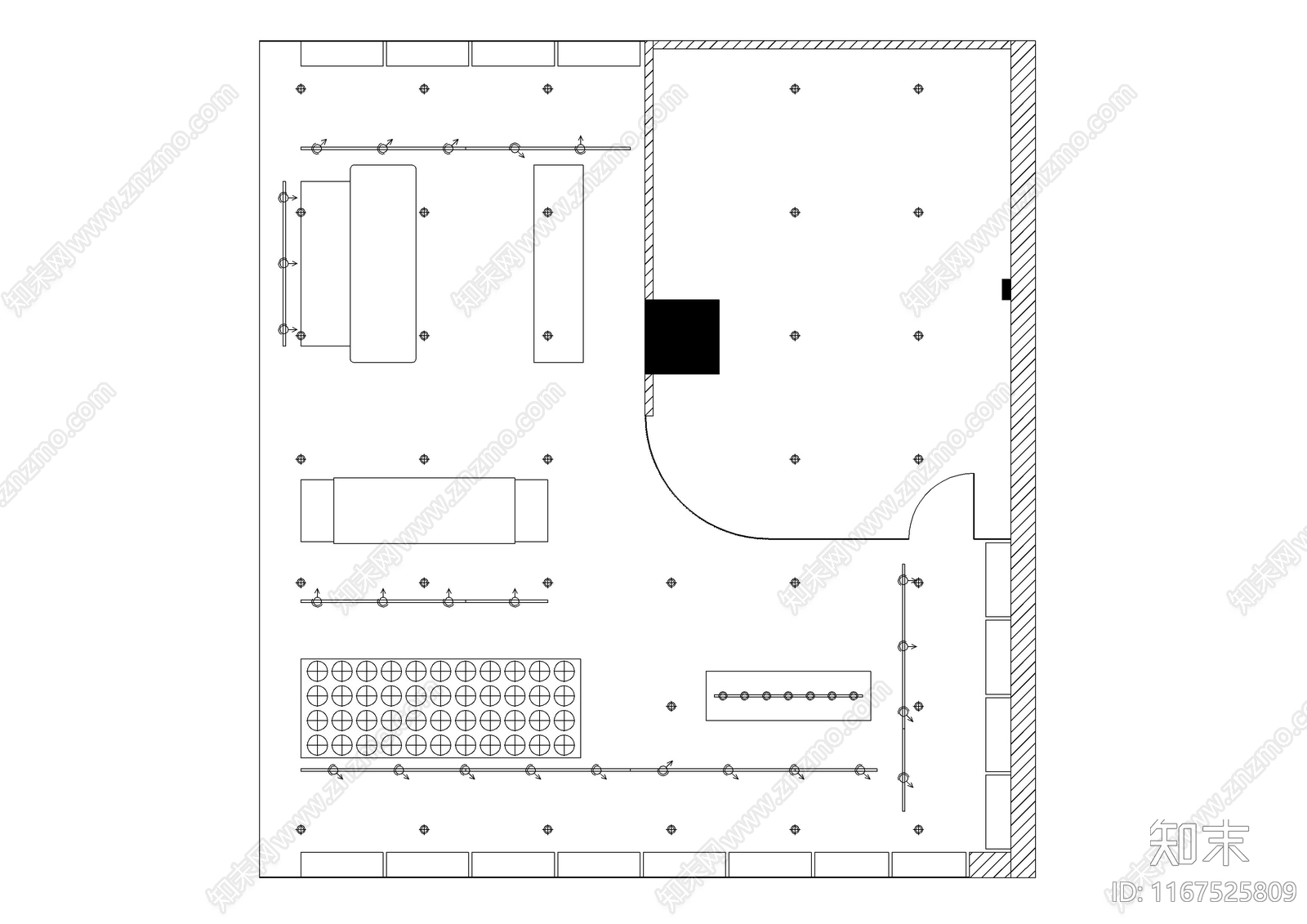 现代其他商业空间cad施工图下载【ID:1167525809】