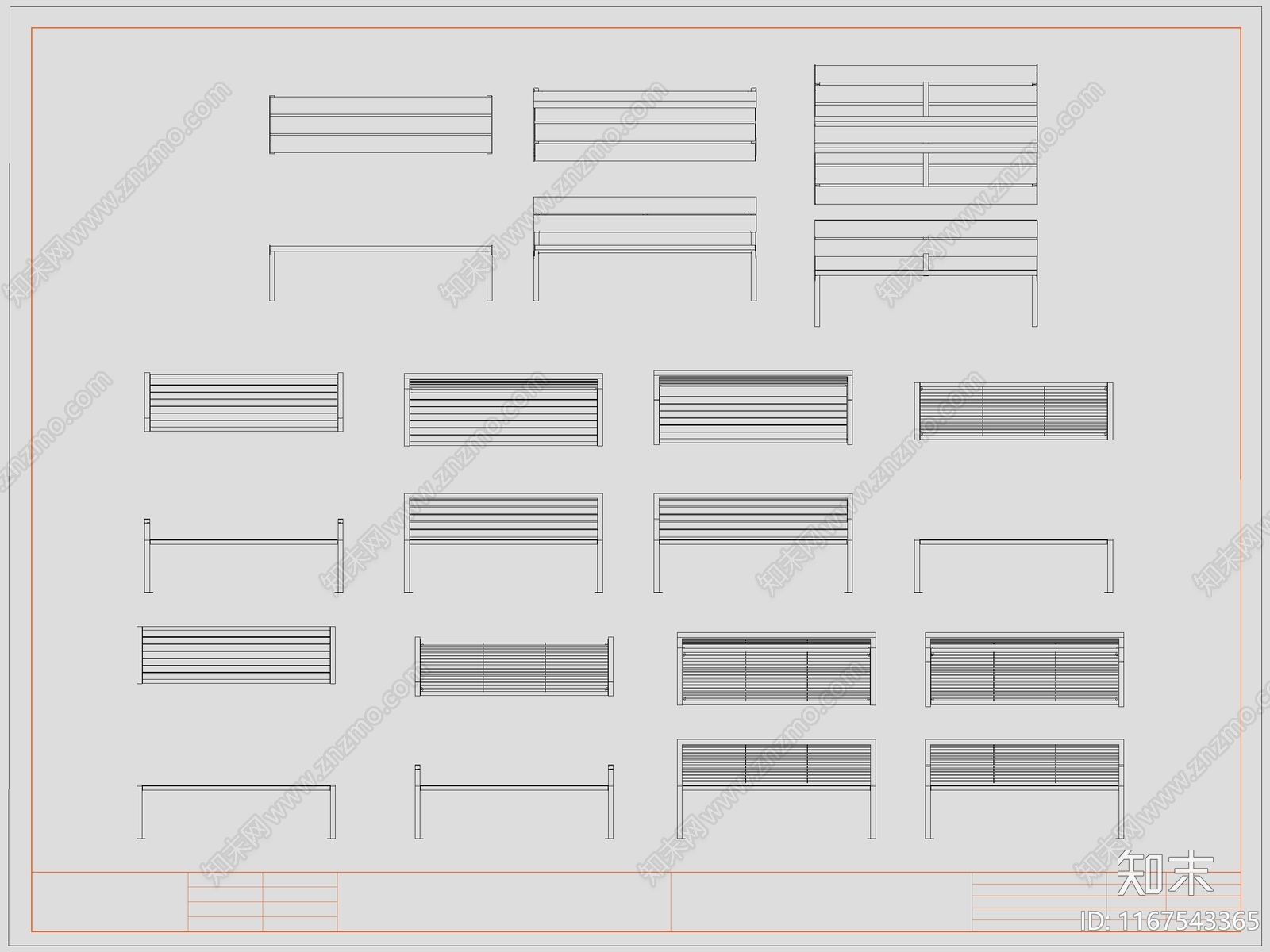 现代椅子施工图下载【ID:1167543365】