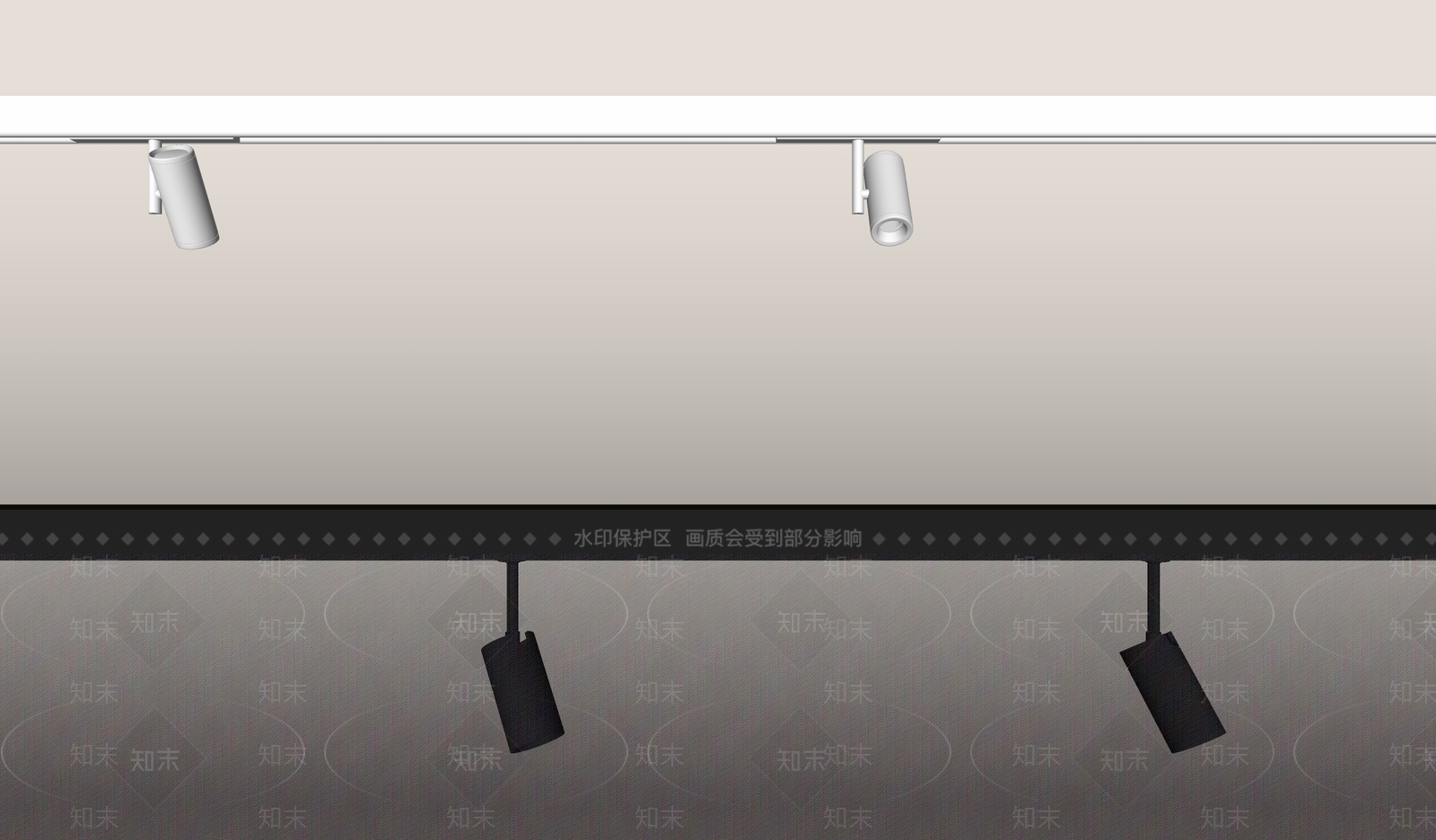 现代筒灯射灯SU模型下载【ID:1167548713】