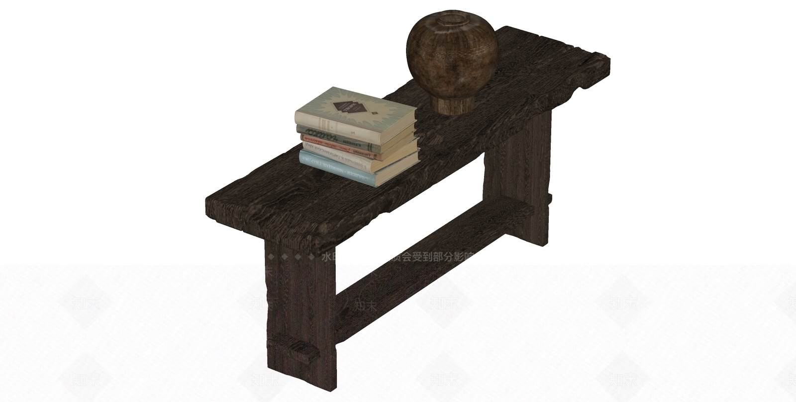 侘寂置物架SU模型下载【ID:1167549712】