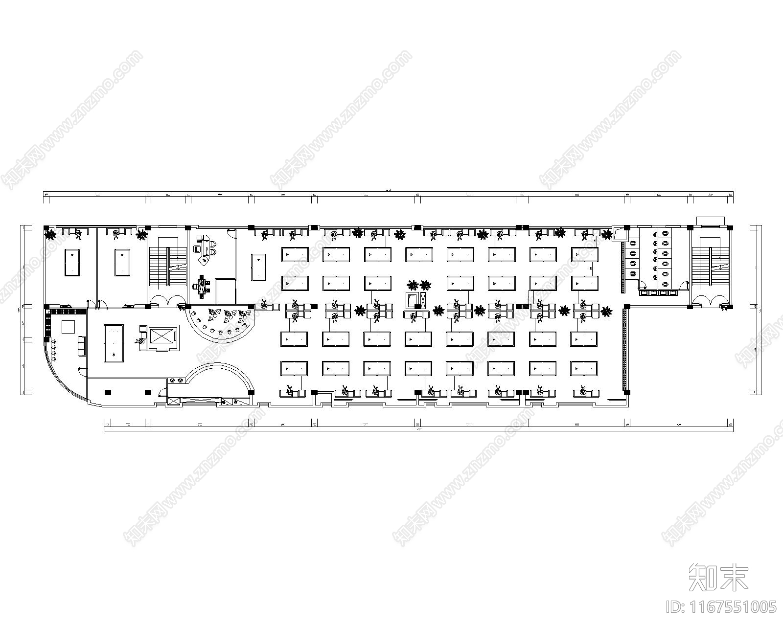 现代台球厅施工图下载【ID:1167551005】