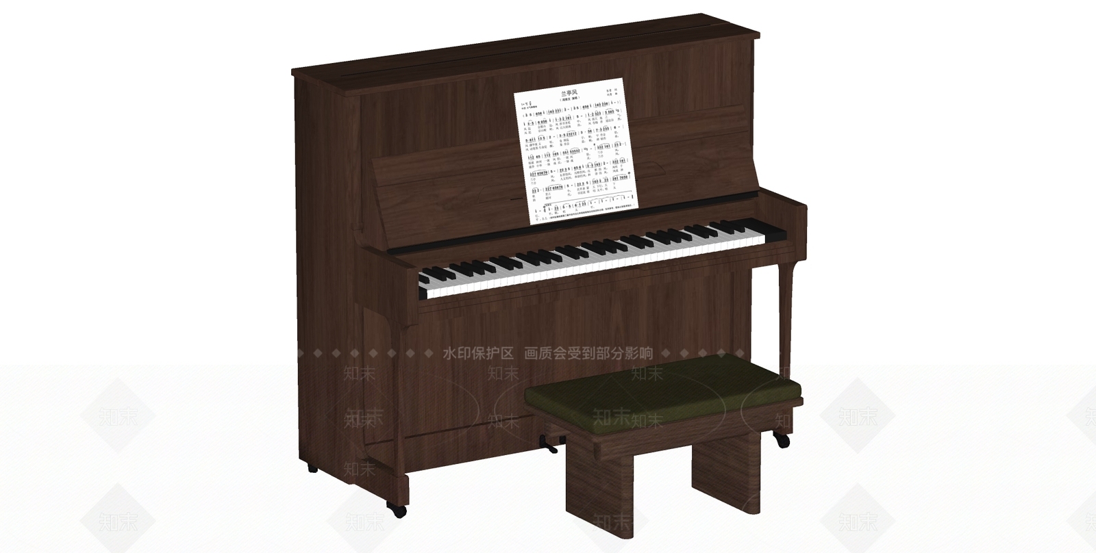 乐器SU模型下载【ID:1167557942】