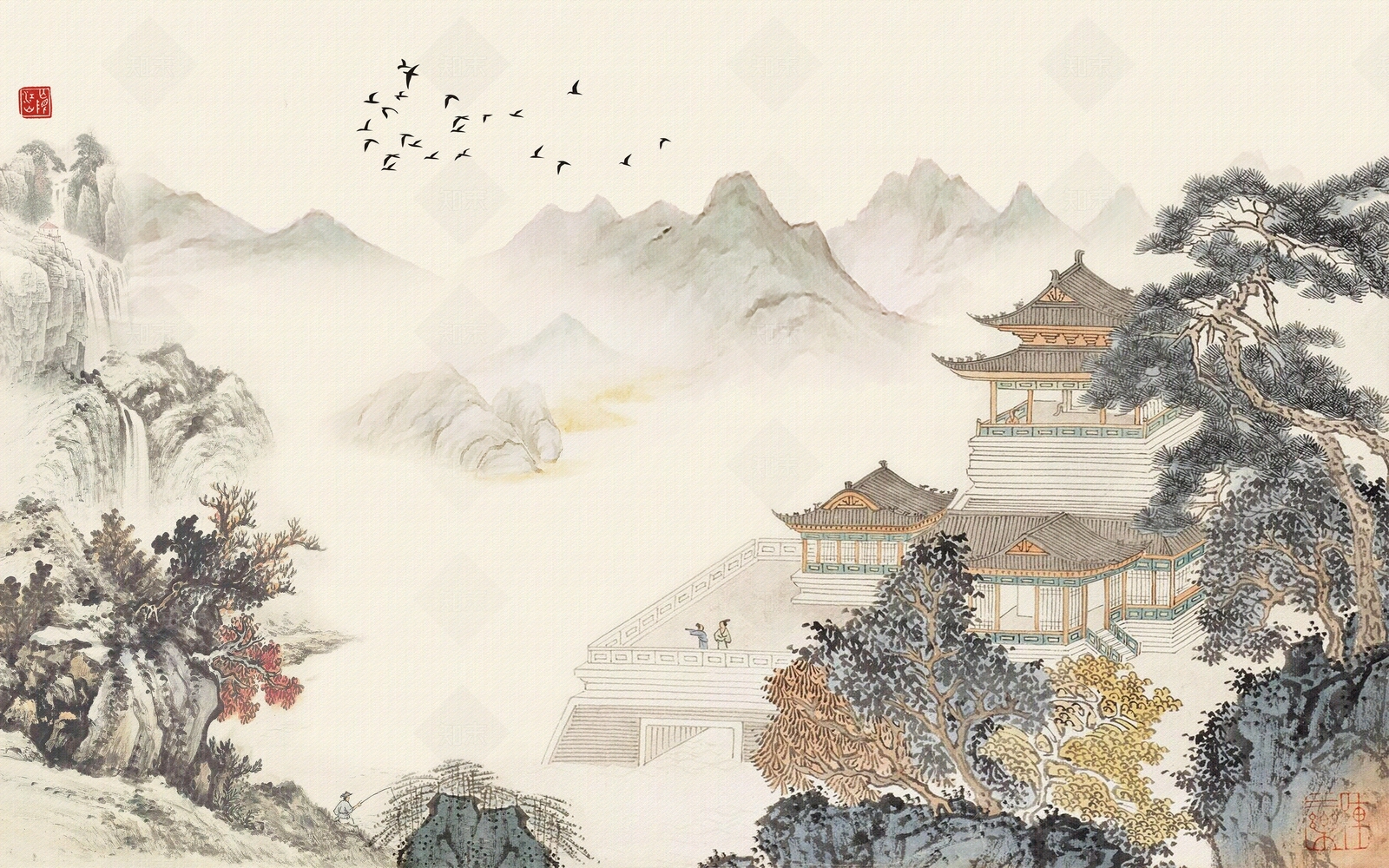 壁画高清贴图材质