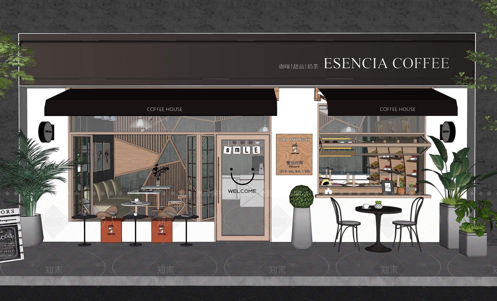 现代其他店铺SU模型下载【ID:1216022652】