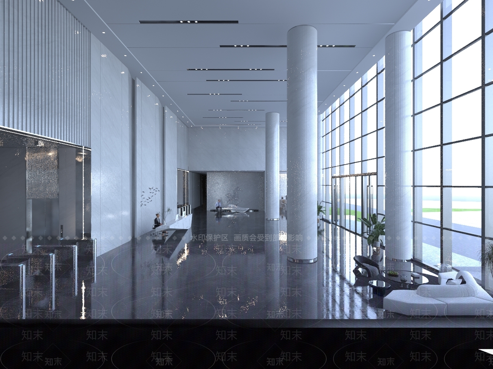 现代接待室3D模型下载【ID:1167580123】
