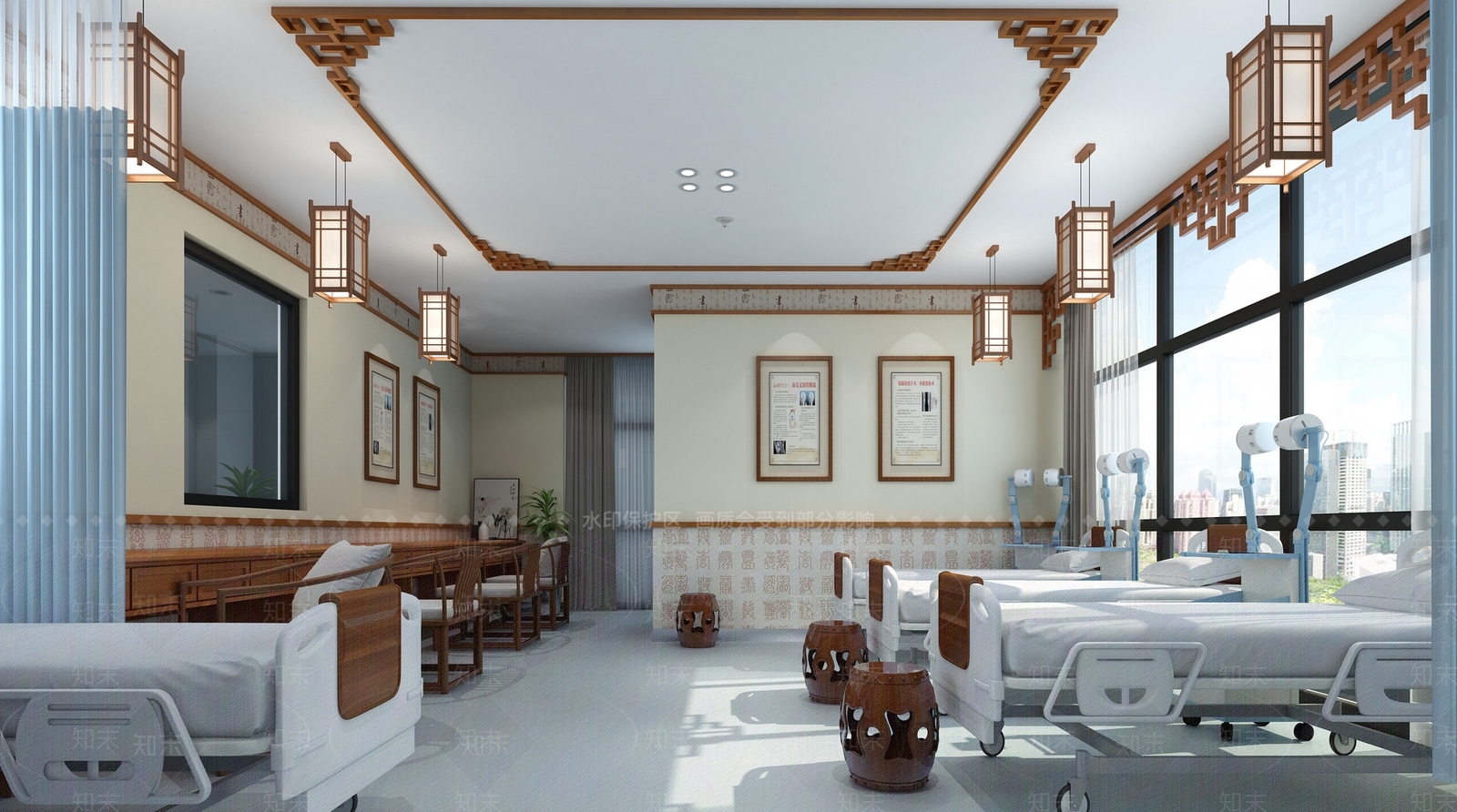 新中式医院3D模型下载【ID:1167580139】