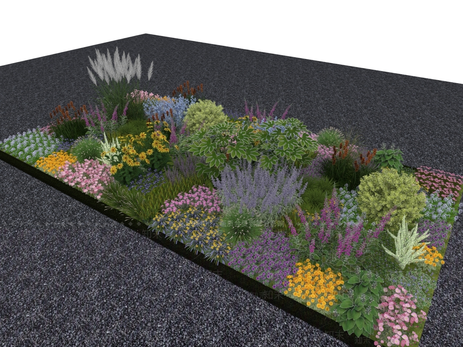 花草组合3D模型下载【ID:1167581342】
