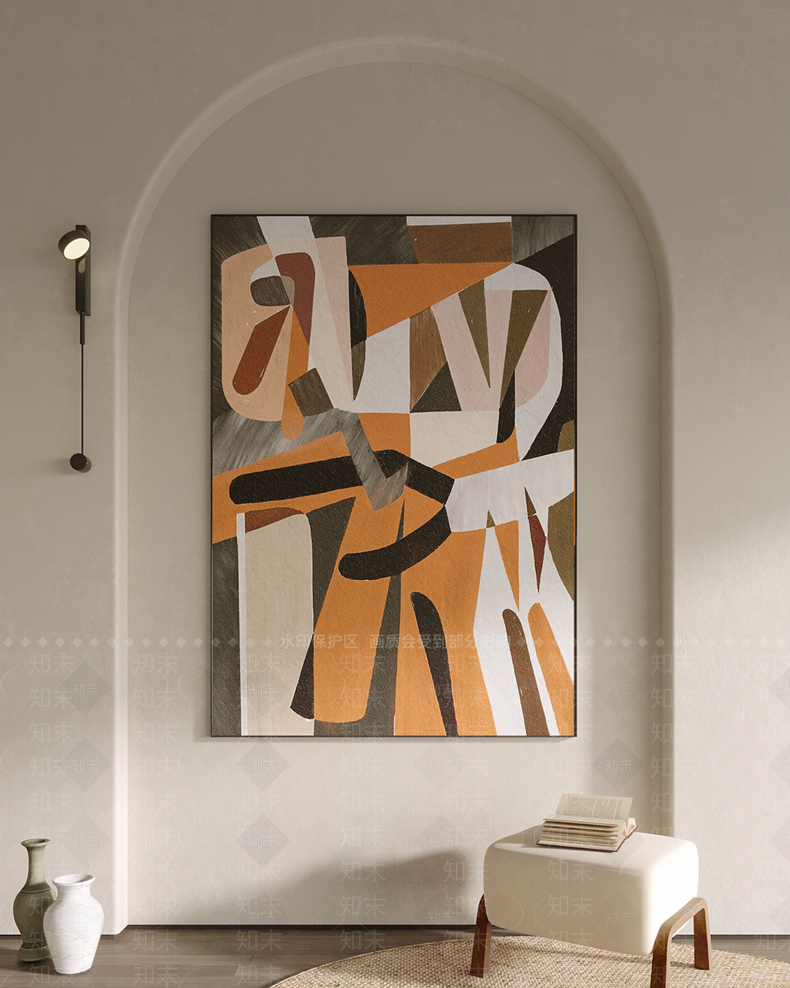 现代欧式挂画SU模型下载【ID:1167588397】