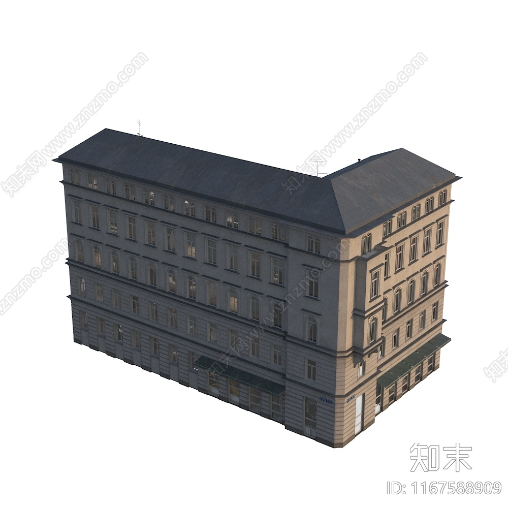 美式欧式其他商业建筑3D模型下载【ID:1167588909】