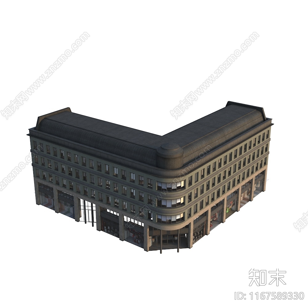 美式欧式其他商业建筑3D模型下载【ID:1167589330】