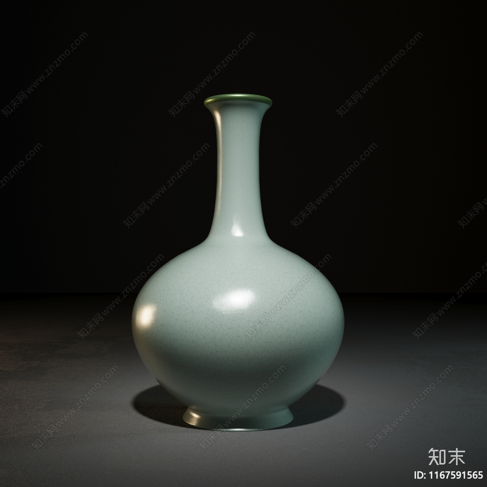 新中式中式罐子3D模型下载【ID:1167591565】