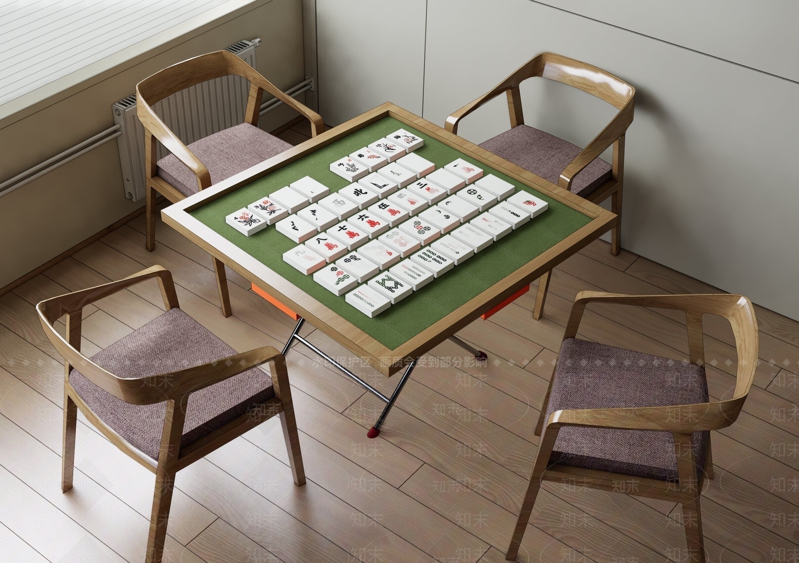 麻将桌SU模型下载【ID:1167595657】