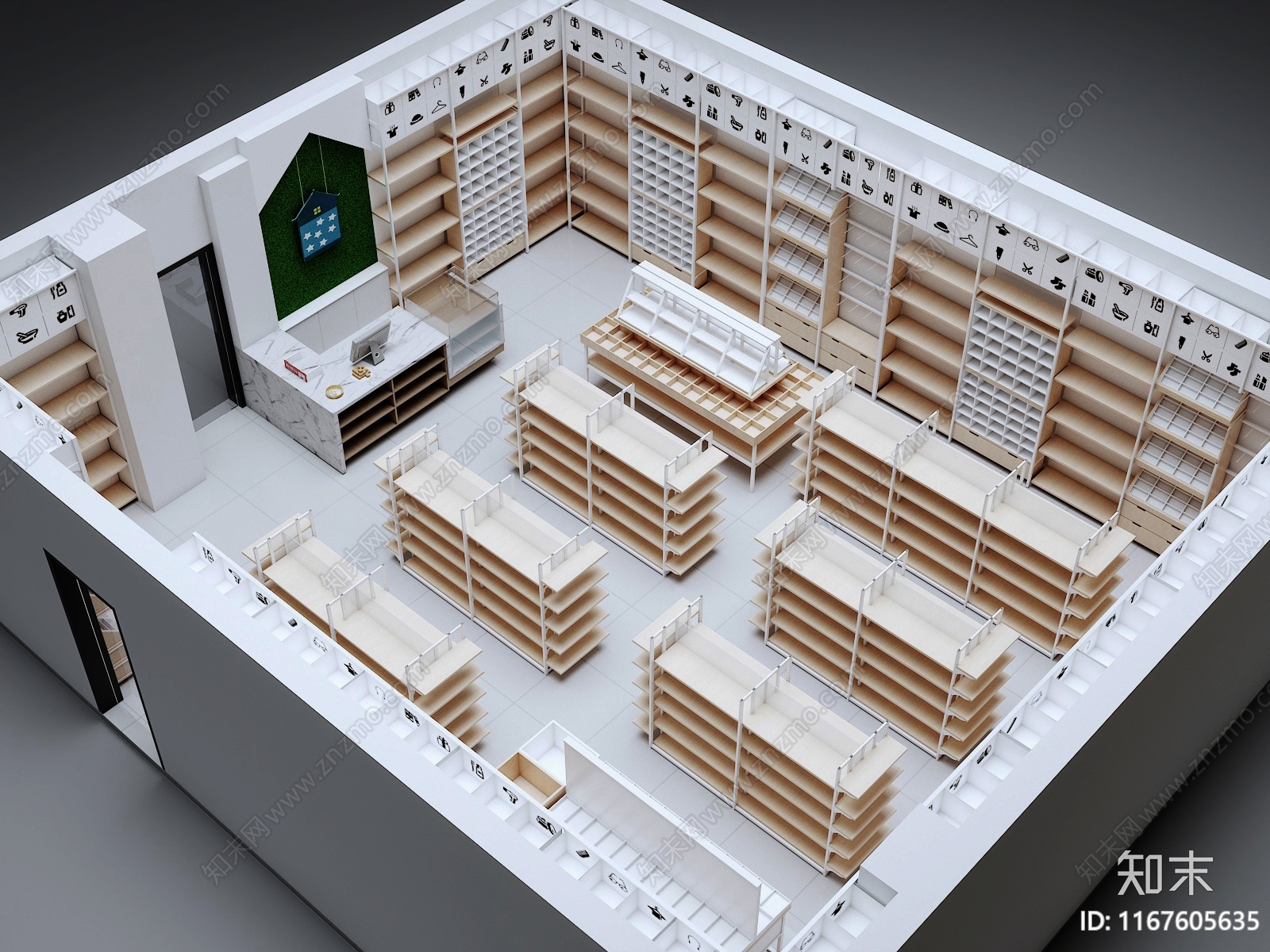 货架3D模型下载【ID:1167605635】