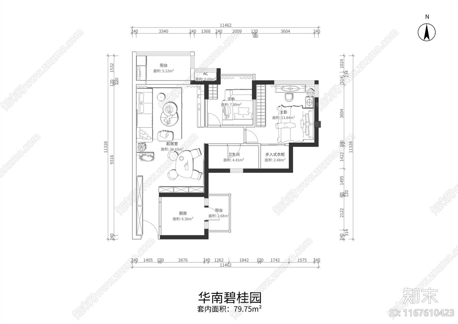 现代意式客餐厅cad施工图下载【ID:1167610423】