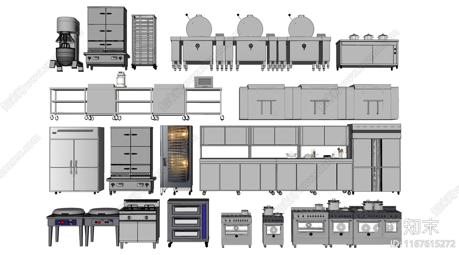 现代厨具SU模型下载【ID:1167615272】