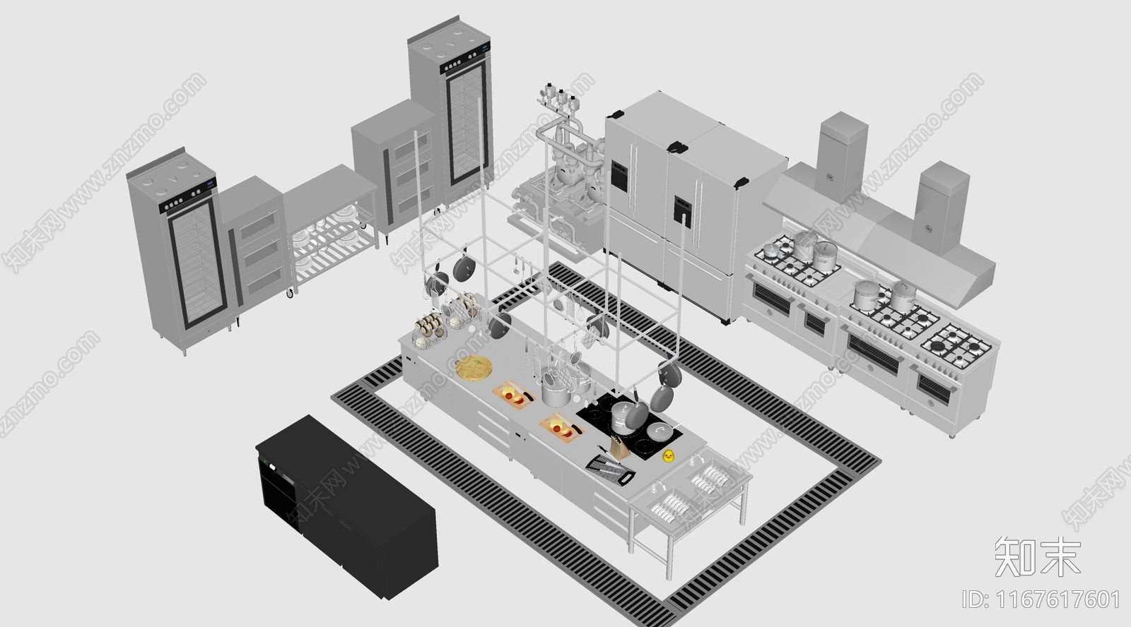 厨具SU模型下载【ID:1167617601】