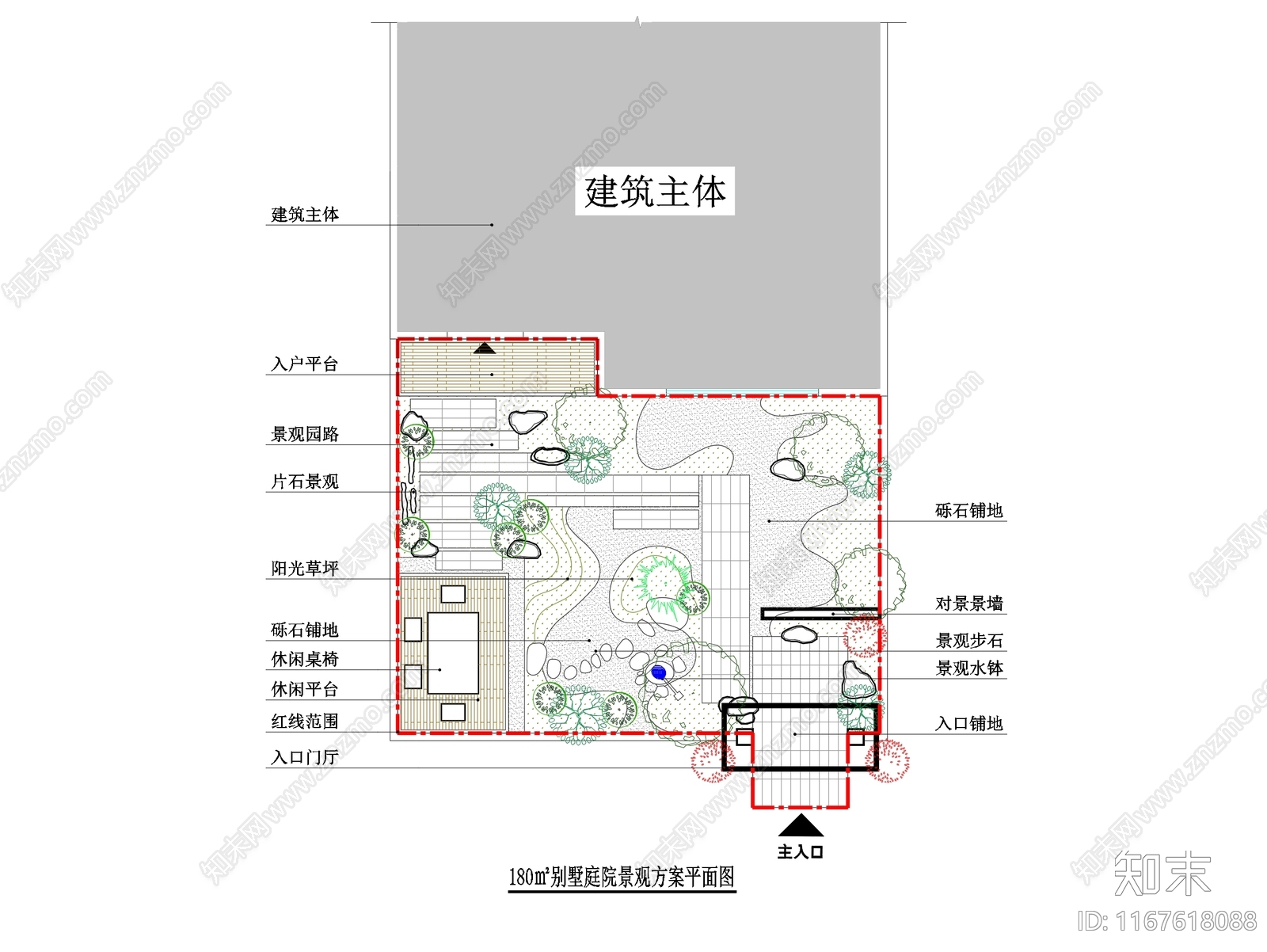 新中式庭院cad施工图下载【ID:1167618088】