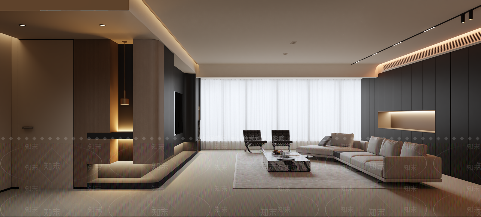 现代客餐厅3D模型下载【ID:1214678386】