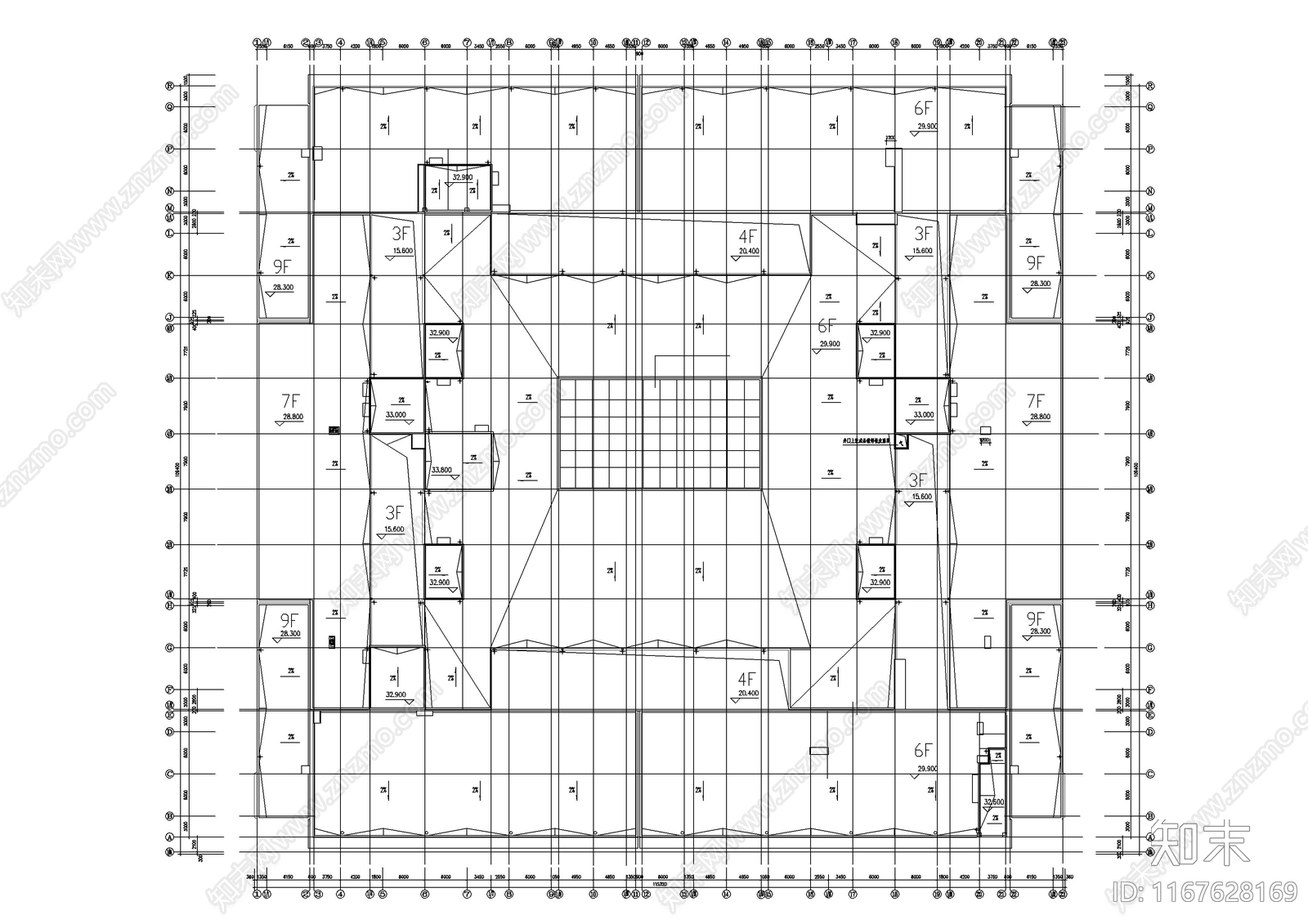 现代商业综合体施工图下载【ID:1167628169】