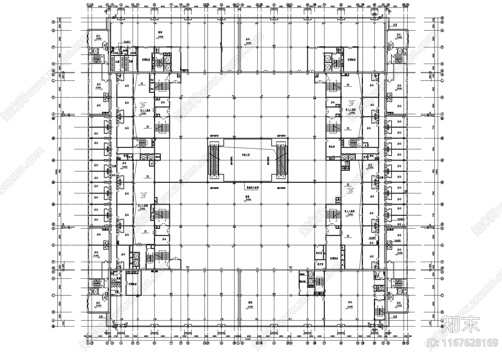 现代商业综合体施工图下载【ID:1167628169】