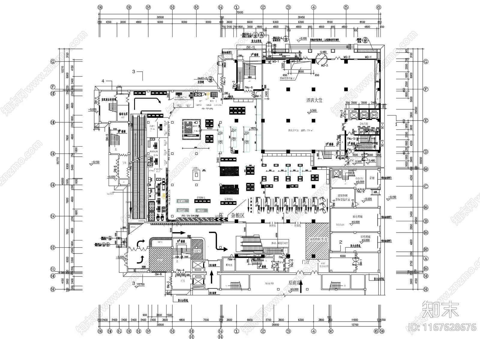 现代超市施工图下载【ID:1167628676】