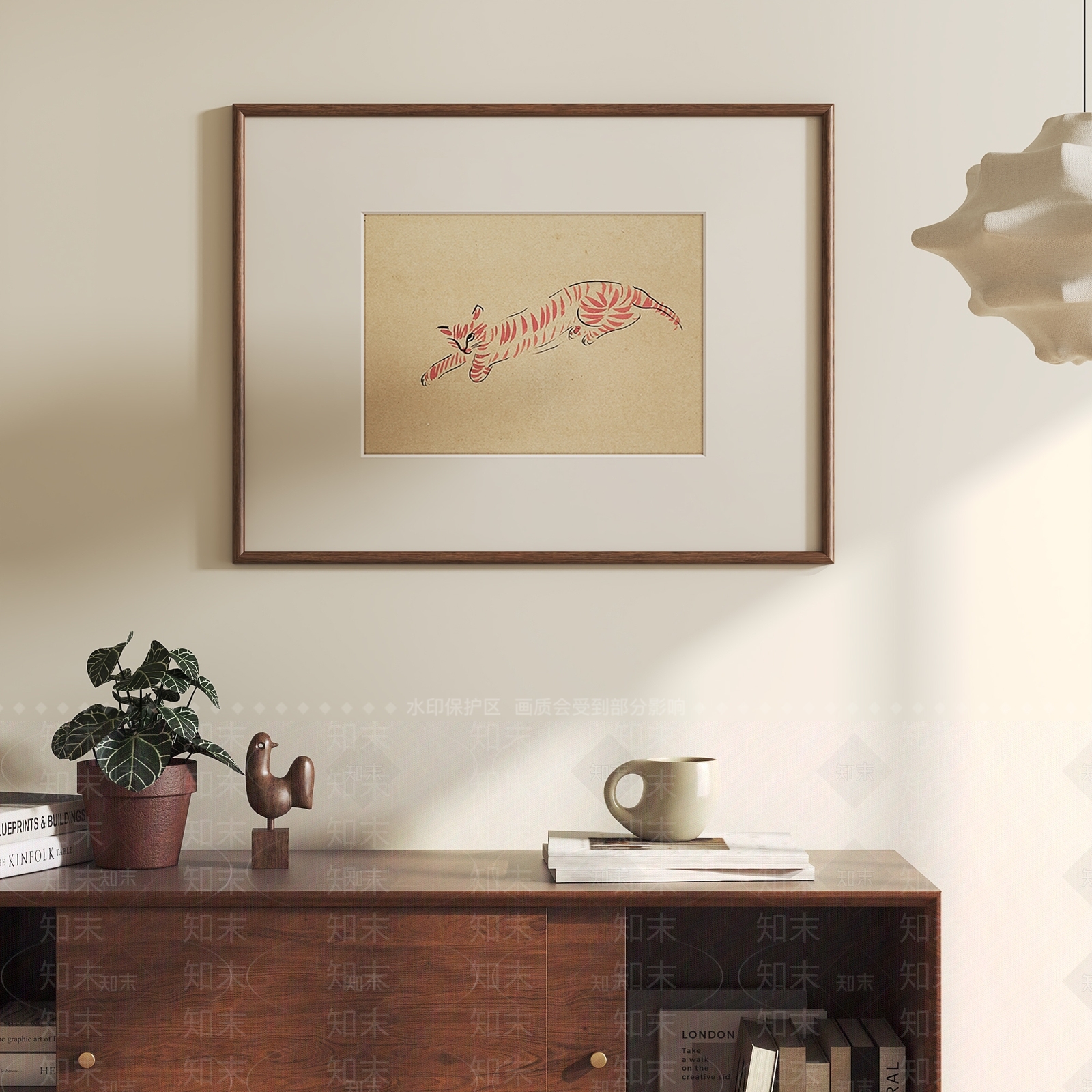 北欧中古挂画3D模型下载【ID:1167643335】