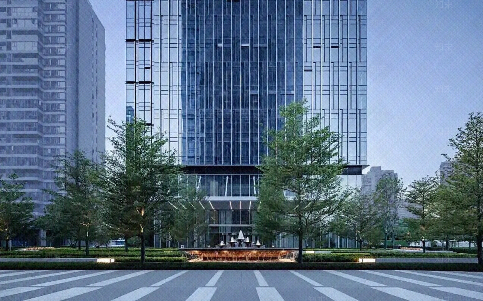 现代街道外景贴图下载【ID:1167667680】