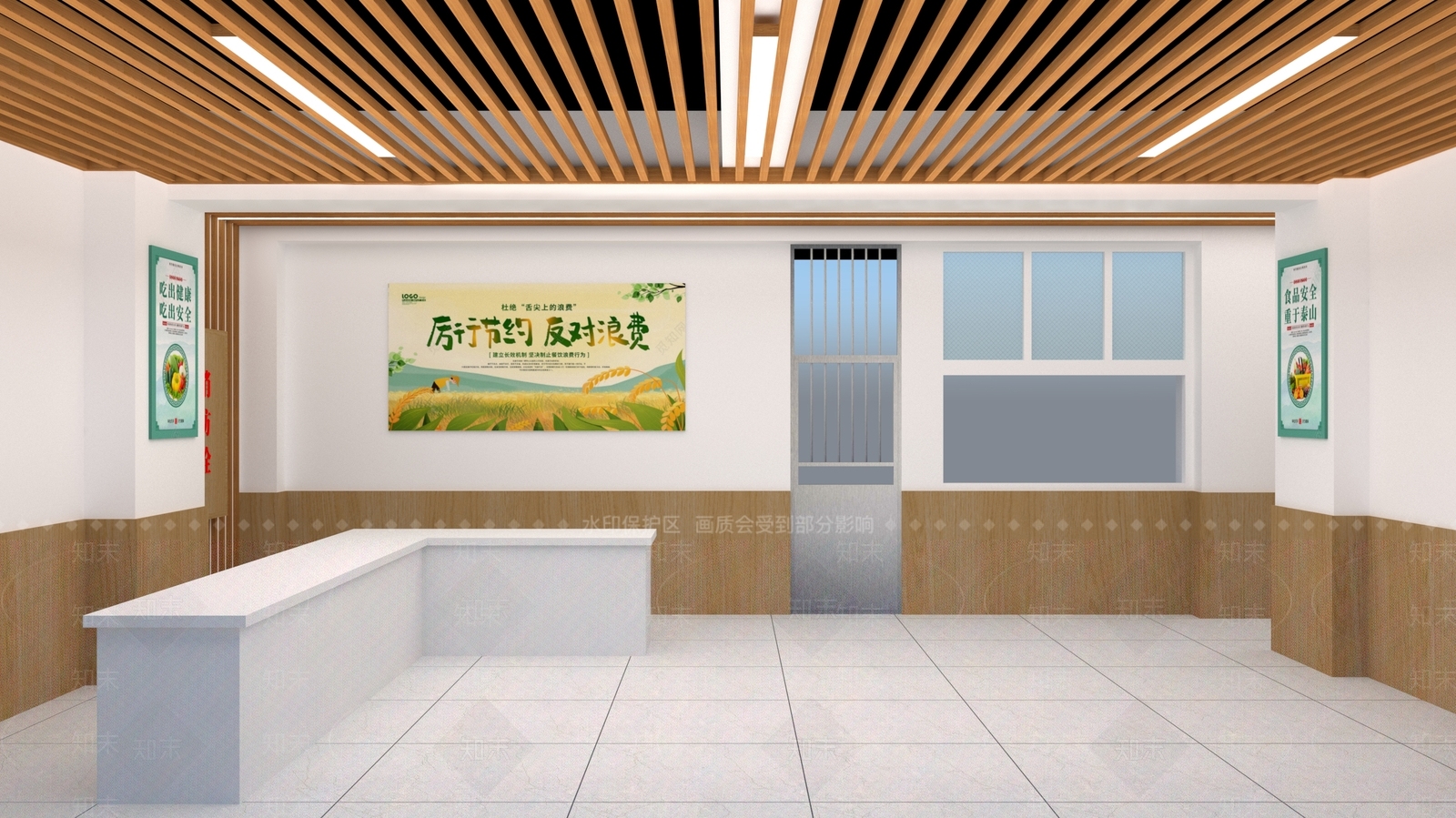 现代食堂SU模型下载【ID:1167668405】