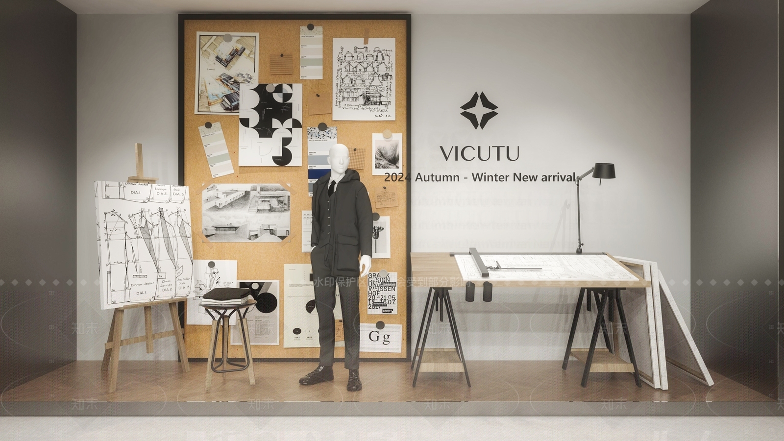 现代服装店SU模型下载【ID:1216036281】
