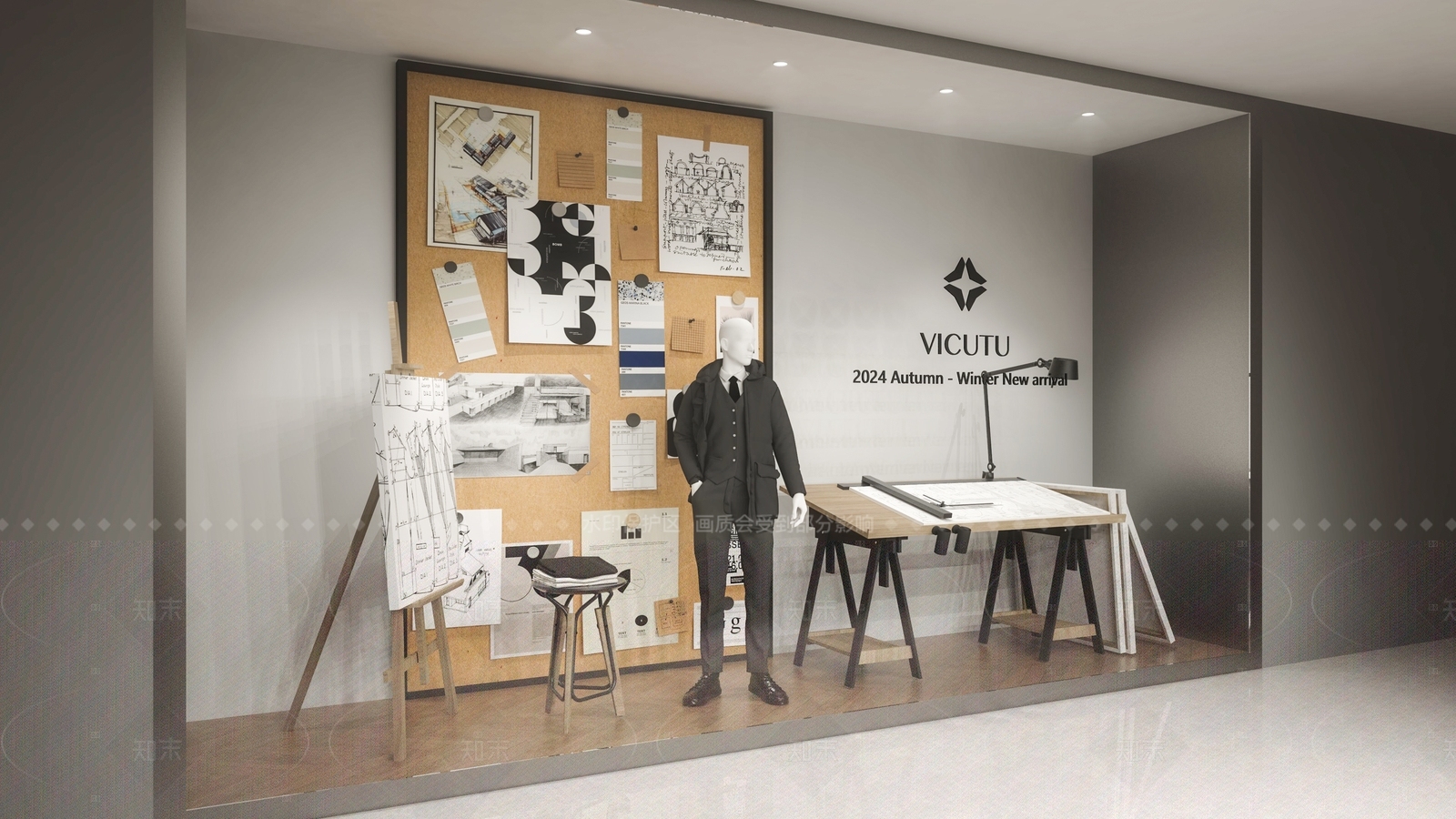 现代服装店SU模型下载【ID:1216036281】