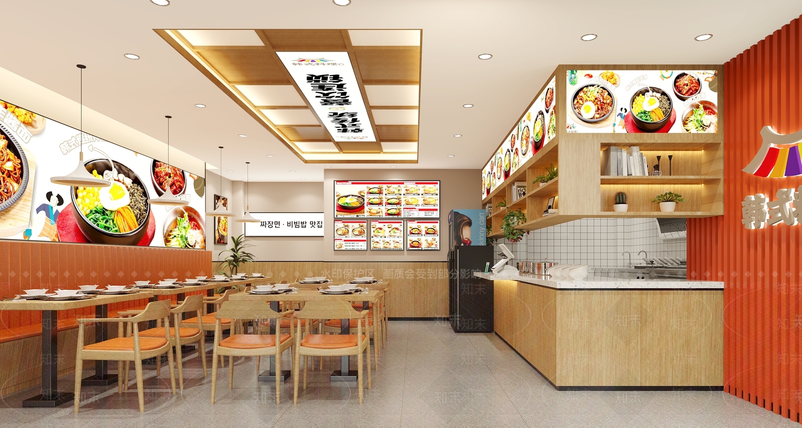 现代快餐店3D模型下载【ID:1214678503】